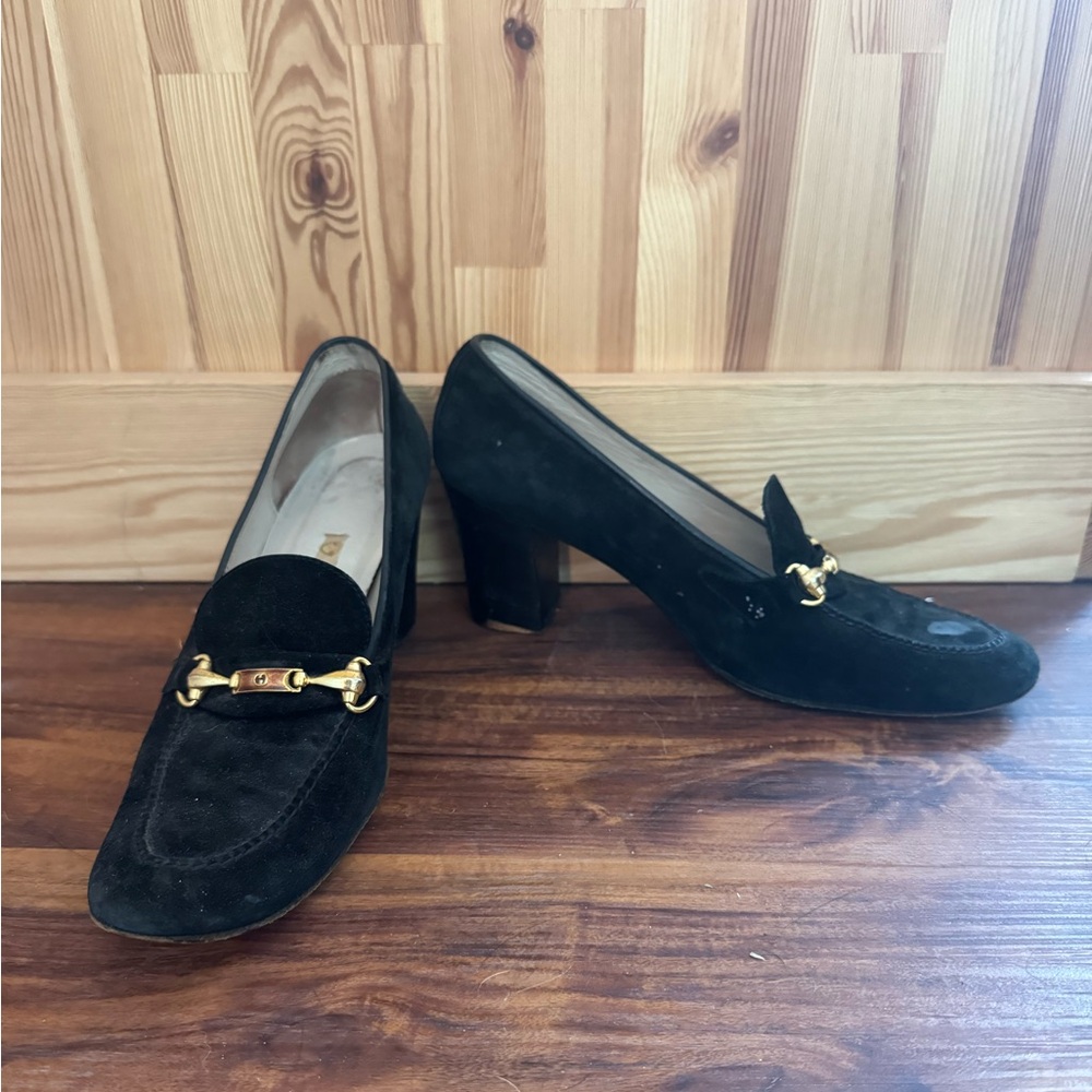 Vintage Gucci Suede Loafers